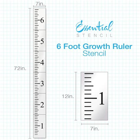 Growth Chart Stencil Printable